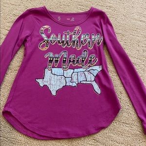 Red Carmel girls size small.